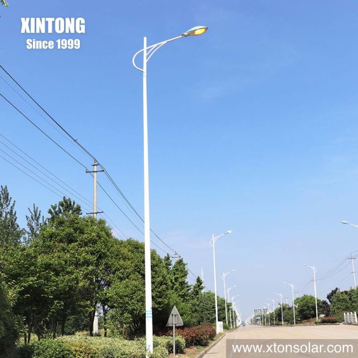 15meter Steel Pipes Street Lamp Post Manufacturer