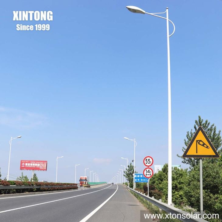 15meter Steel Pipes Street Lamp Post Manufacturer
