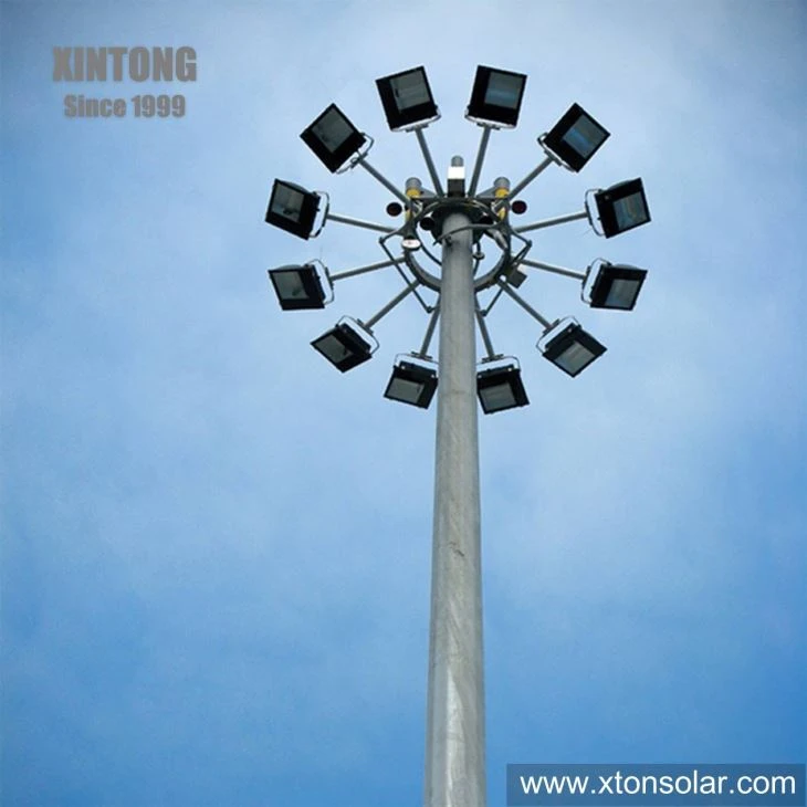 20m LED High Mast Light For Basketball Court Lighting