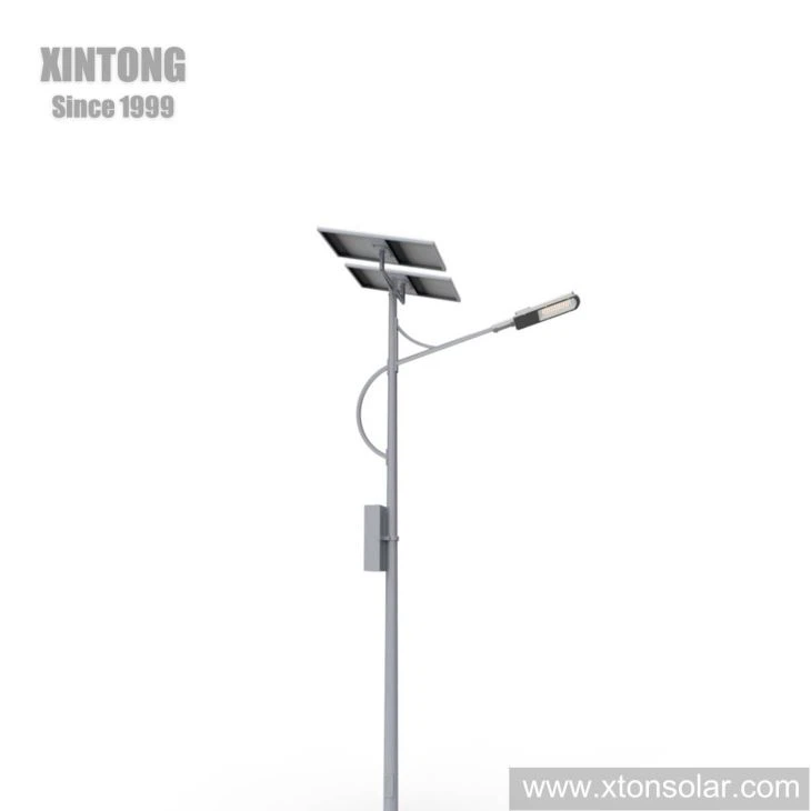 IP65 60W Pure White LED Solar Street Light For Road